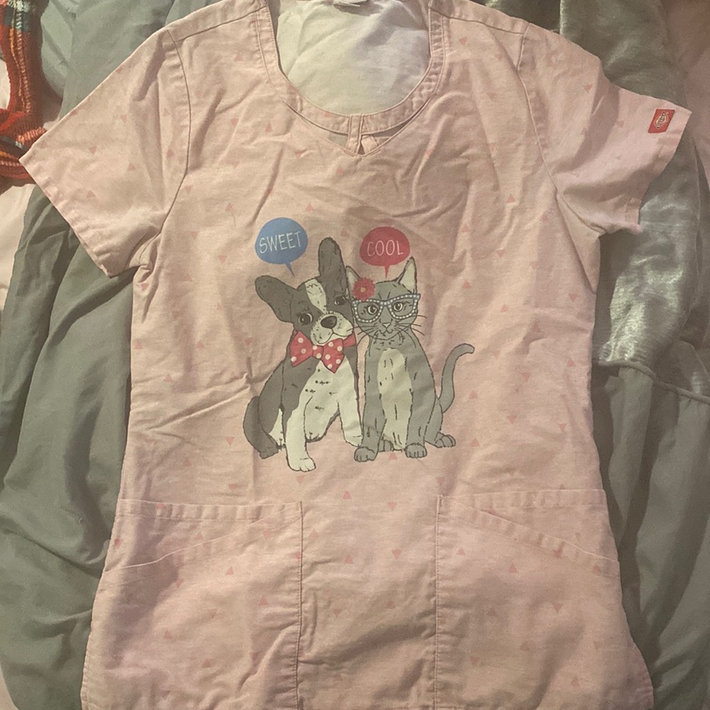 Adorable dog scrub top